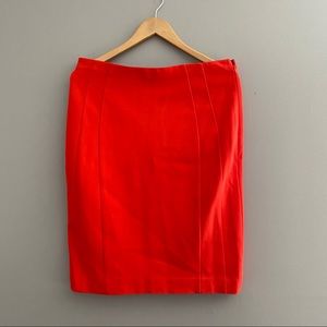 NWT Bright Coral Ann Taylor Pencil Skirt